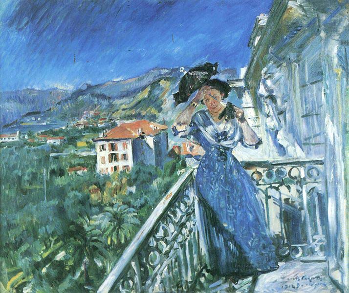 Lovis Corinth Balkonszene in Bordighera